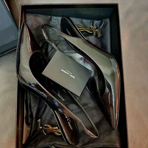 Saint Laurent Opyum Slingback Pumps shoes sandals YSL 38.5